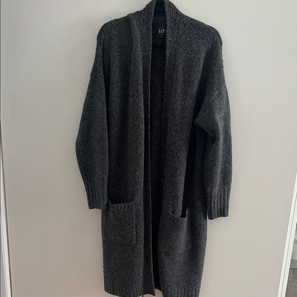 GAP Charcoal Open Front Cardigan